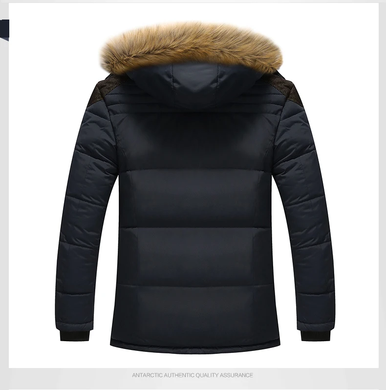 Брендовая зимняя мужская куртка s, однотонная мужская верхняя одежда, толстая теплая парка с капюшоном, Мужская ветрозащитная стеганая куртка с меховым воротником, большой размер