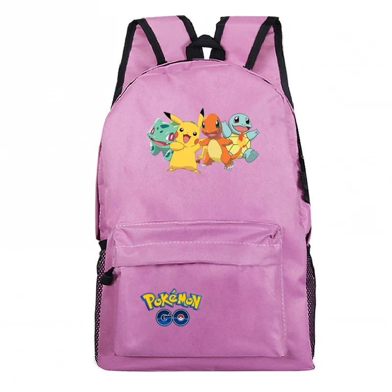 Покемон рюкзак Пикачу подростковые рюкзаки для мальчиков и девочек обратно в школьный подарок рюкзак чармандер, Сквиртл Bulbasaur школьные сумки - Цвет: 1