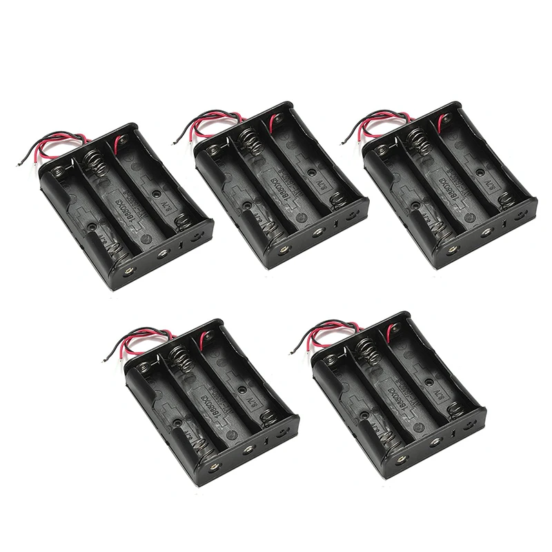 5x Black Battery Storage Box Case Holder for 3.7V 18650x1 BatterieZ8 