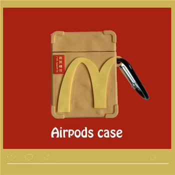 

Free Drop Shipping Earphone Accessories Cute M brand Silicone Case Protective Cover for Apple Airpods Pro Wireless Bluetooth