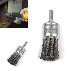Metalworking Wire Knot End Brush Stainless Steel 4500 RPM Arbor For Die Grinder Drill Equipment Abrasive Tools Bit