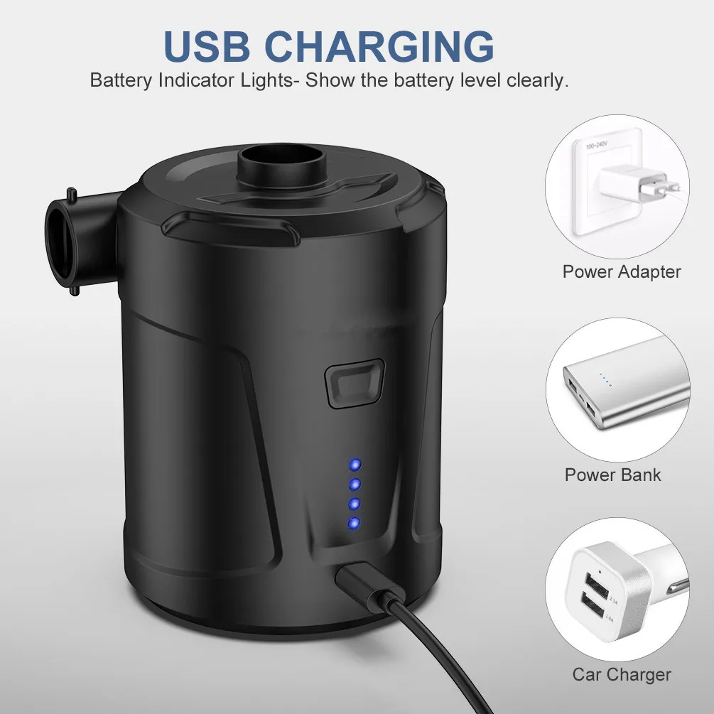 RUNACC 5000 мАч встроенный источник питания USB Быстрый Насос воздушная подушка