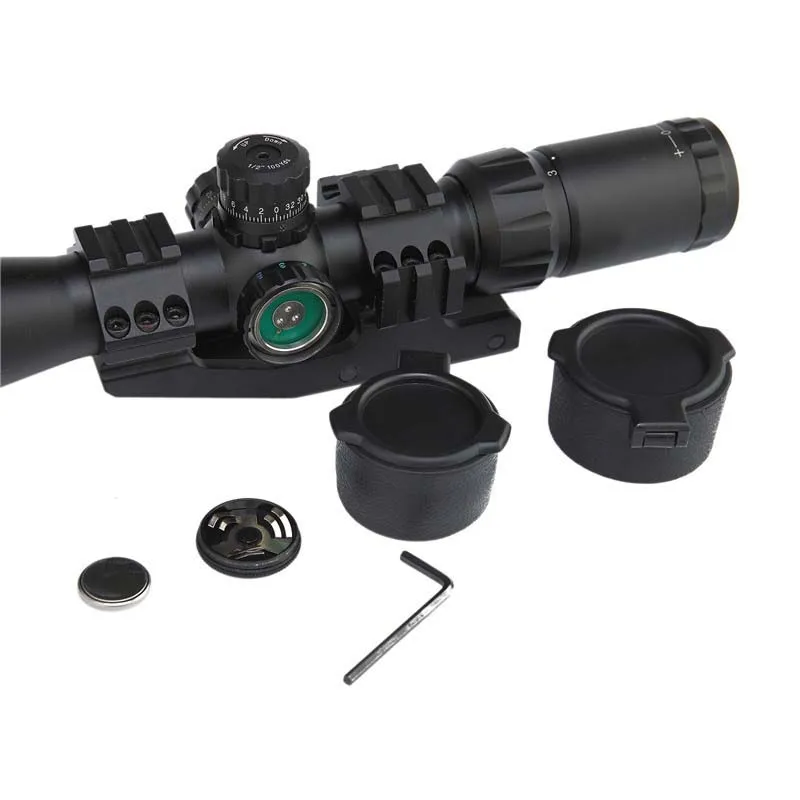 Воздушный прицел 3-9x40BE с креплением кольца прицел для охоты глаз рельеф тактический оптический прицел Снайпер страйкбол Воздушный пистолет