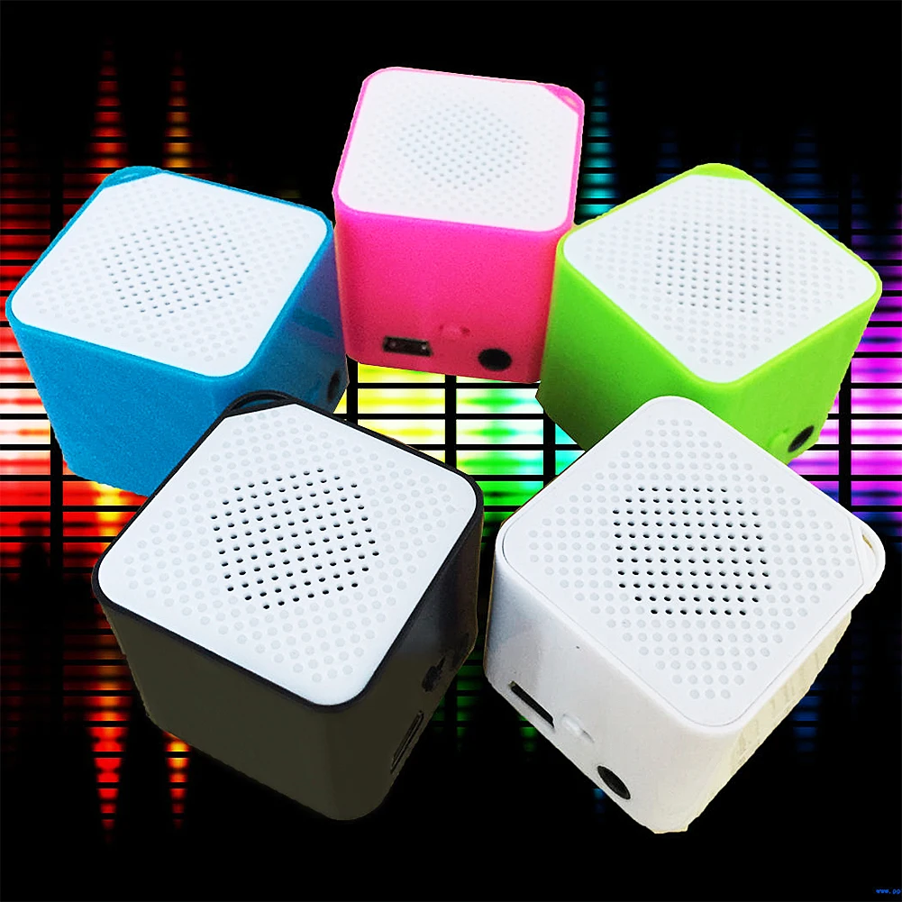 Портативный мини MP3 плеер с поддержкой карты со встроенным динамиком модный