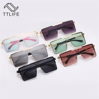 

TTLIFE Sunglasses Square Women Sun Glasses Female Eyewear Eyeglasses Plastic Frame Clear Lens UV400 Shade Gafas De Sol Mujer