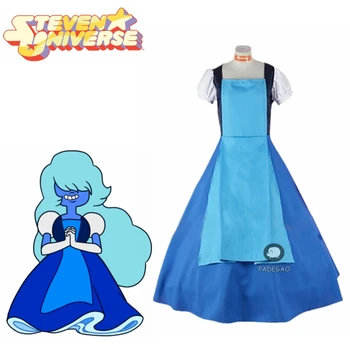 

Steven Universe Sapphire Cosplay Dress Women Blue Dress Princess Fancy Dress Any Size