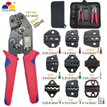 Обжимные плоскогубцы sn-48b 8 челюсти для DuPont 2,54/XH2.54/VH3.96/2510 pulg/трубки/изоляции клеммы для зачистки проводов Зажим ручные инструменты