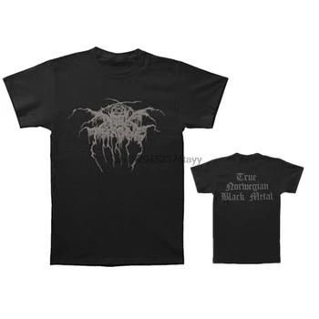 

Slim Fit Short Sleeve Men's Dark True Norwegian Throne Metal Black T-shirt
