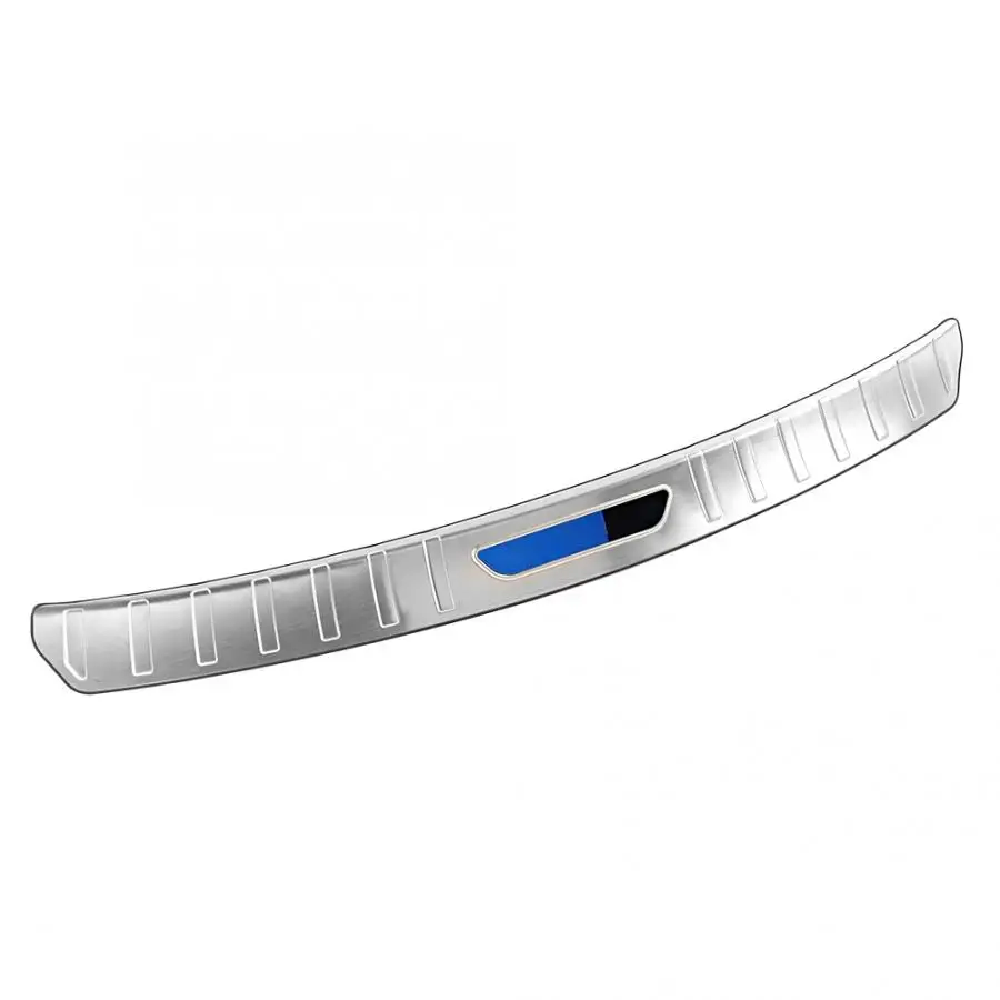 

bumper protector Stainless Steel Exterior Rear Trunk Plate Cover Trim Fit for Tesla Model 3 2018-2019 car protector automobiles