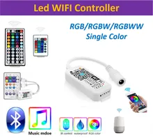 

DC5V 12V 24V RGB Led Wifi Controller RGBW RGBWW Bluetooth WiFi LED controller For 5050 2835 WS2811 WS2812B led strip Magic Home