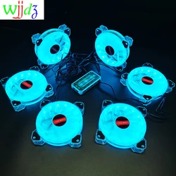 Ventilador de carcasa de ordenador, ventilador led RGB, compatible con controlador ARGB, disipación del disipador térmico para videojuegos, 12cm