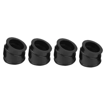 

4Pcs Motorcycle Black Plastic Carb Carburetor Intake Manifold Boot Joint for HONDA CB750C CB750F CB750K