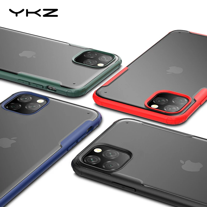 Защитный чехол YKZ для iPhone 11 Pro Max XR XS X 7 8 Plus прозрачный Ультратонкий матовый задняя