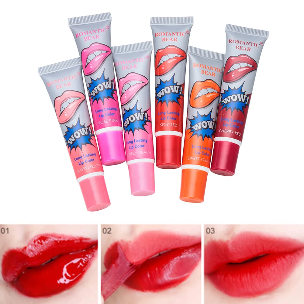6 цветов новинка блеск для губ питательный увлажняющий долговечный помада макияж