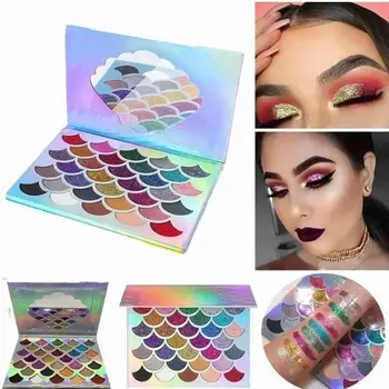 

Cosmetics Mermaid Glitter Palette 32 Color Professional Eyeshadow Pearl Matte Eye Shadow Palette Makeup Set For Women