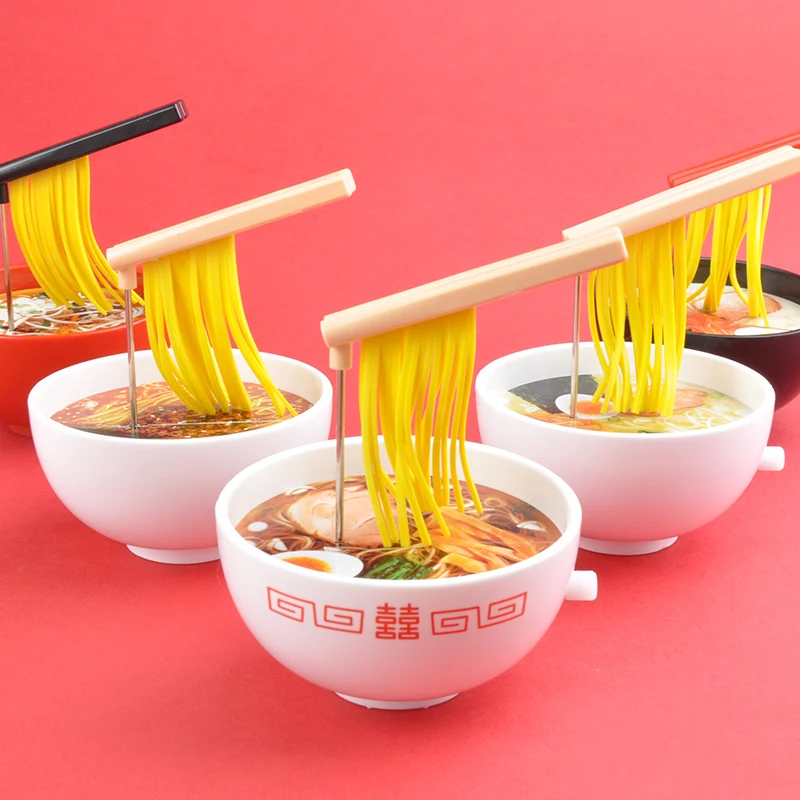 Japan IKIMON Kitan Gashapon Capsule Toys Creative Table Ornaments Decoration Food Toy Moving Ramen