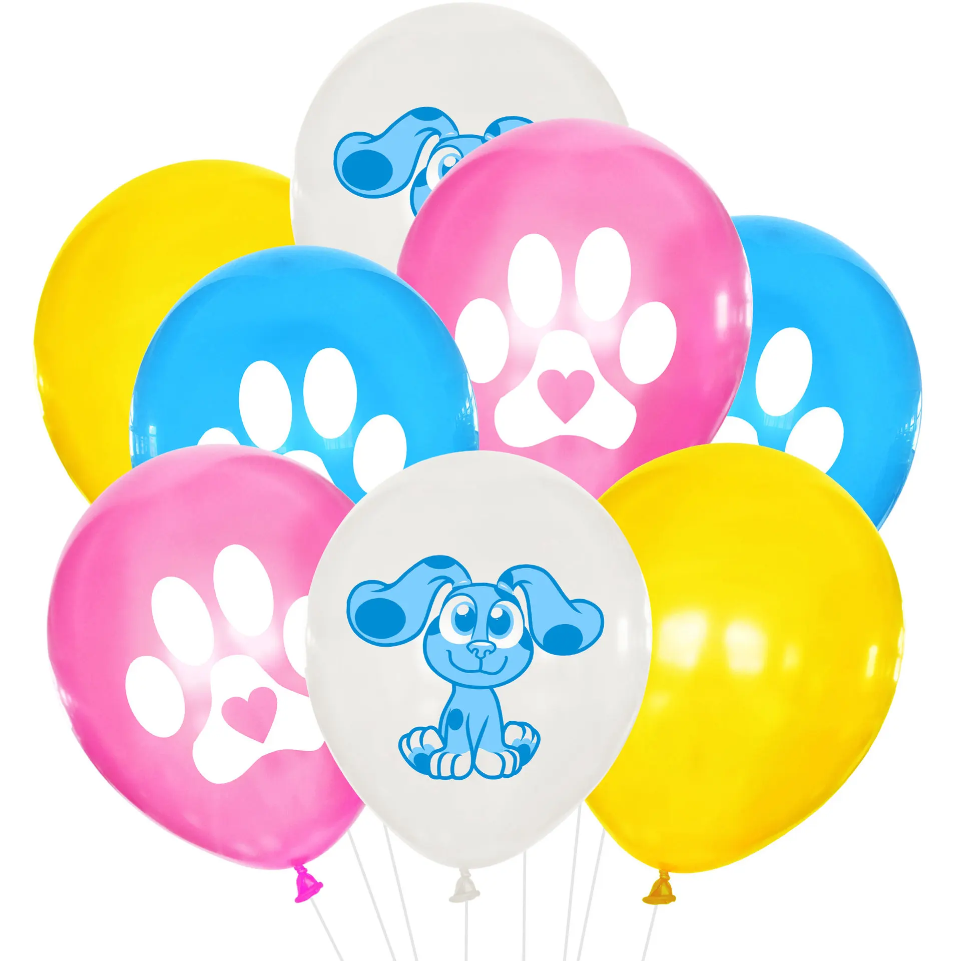 1set Blues Clues Balloons Cute Blue's Dog Footprints with Cake Topper  Banner Happy Birthday Baby Shower Party Bluey Decorations - AliExpress