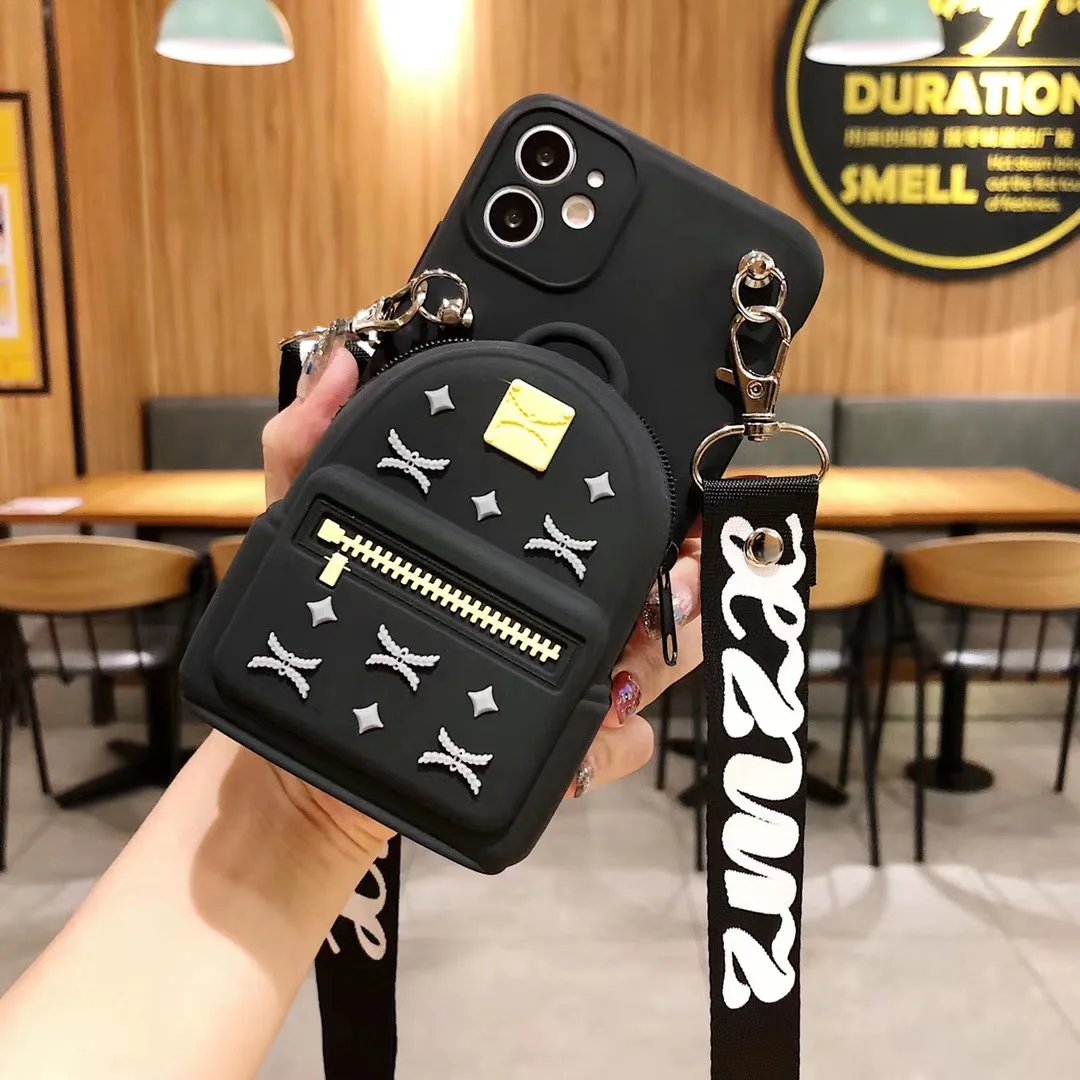 삼성 갤럭시 A12 A21 A32 A52 A72 A31 A51 A71 A20 A50 A70 A20E A10E A11 용 코인 지갑 가방  케이스, 끈 스트랩이 있는 소프트 커버-Freehip.co.kr