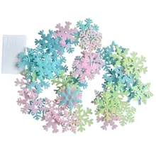 Q63 Снежинка светящиеся наклейки детская комната спальня гостиная снежинки стикеры на стену флуоресцентный Рождество де