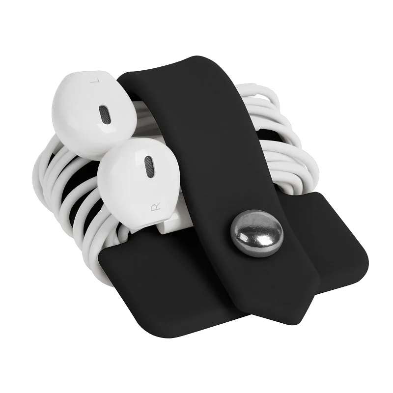 SMOK Winder наушники для хранения данных кабель для сматывания Силиконовый складной отделка многоцветный белый черный розовый синий бытовой автомобиль - Название цвета: Black