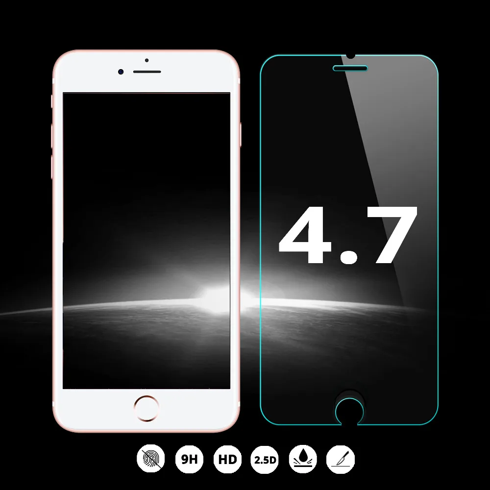 100 Pcs/lot 0.25mm Tempered Glass Screen Protector