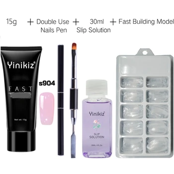 

Extend Builder Gel Double Brush Nail Tool Fake Tips thick jell gel slip solution nail Gel