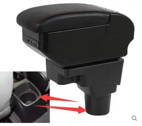 

for Chevrolet Aveo armrest box central Store content Storage box cup holder car-styling accessories