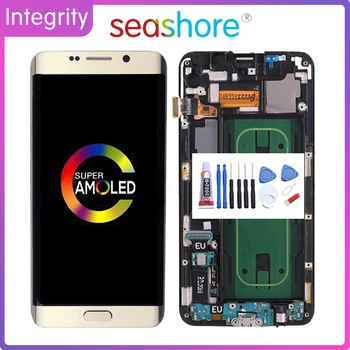

ORIGINAL For SAMSUNG Galaxy S6 Edge Plus LCD Touch Screen Digitizer Assembly For Samsung S6 Edge Plus Display with Frame SM-G928