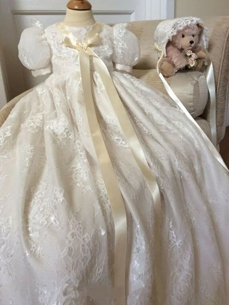 Nimble Одежда для новорожденных девочек платье Детское крестин первого Святой