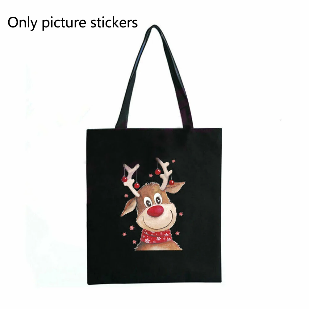 

Sticker Easy Use Christmas Deer Accessories Kids Clothes Patch Cute Thermal Iron-on Heat Transfer Home Hoodie Tool DIY T-Shirt