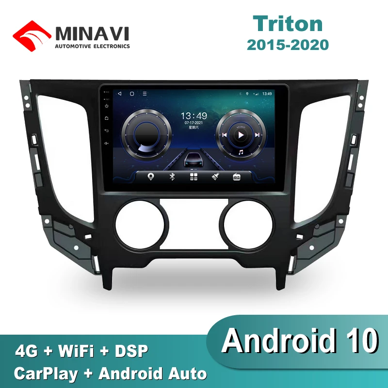 

Автомобильный радиоприемник для Mitsubishi Triton 2015-2020, 9 дюймов, DSP HD, GPS, автомобильный мультимедийный плеер, 2DIN, стерео, MP5, Bluetooth, с камерой, Wi-Fi