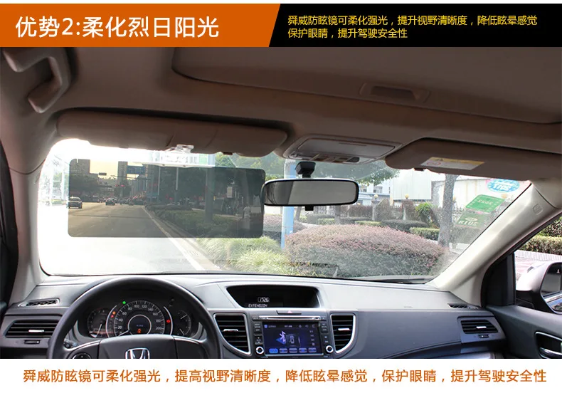 Shunwei большое видение SUV fang xuan jing коммерческий автомобиль антибликовое зеркало солнцезащитный козырек Солнцезащитные очки Sd-2304