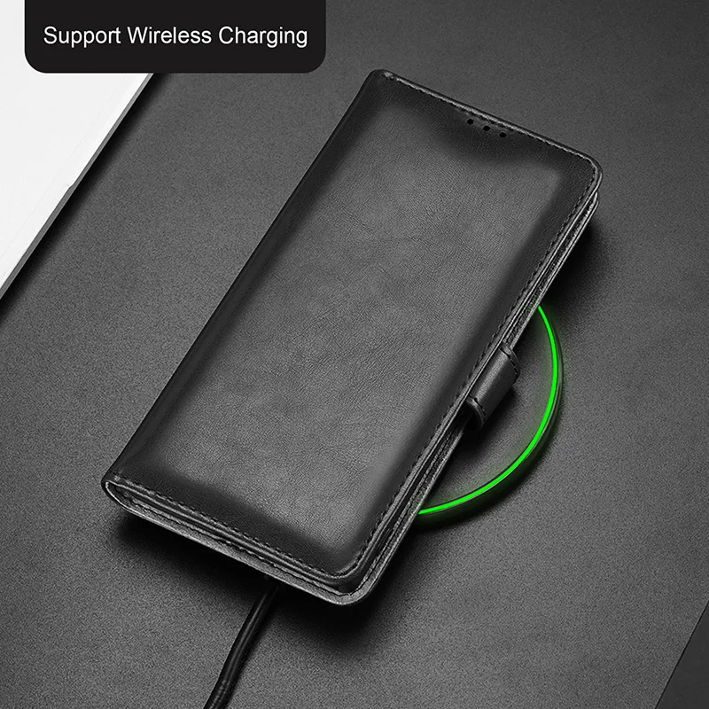 Для samsung Galaxy S10 Plus A40 A50 A70 Чехол Флип Бумажник кожаный беспроводной зарядный чехол для samsung Note10 Note10+ слот для карт