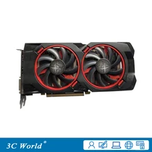 XFX видеокарты RX470D 4 ГБ GDDR5 256bit PCI-E 3,0 HDMI DisplayPort DVI-D 1792SPs настольные игровые графические карточки