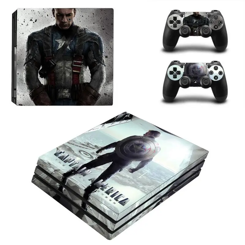 Дизайн Черепа PS4 Pro виниловые Съемные водостойкие наклейки для sony Playstation 4 Pro консоль и контроллер Защитная крышка - Цвет: Type 02