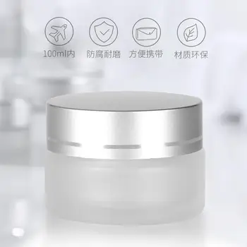 

Glass Face Cream Box Foundation Emulsion Eye Cream Cream Storage Bottle Skin Care Cosmetics Sample Empty Bottle Portable