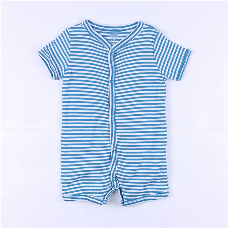 

Carter Leveling Feet Romper Stripe Short Sleeve Onesie Cotton Romper Men And Women Baby Infant Childrenswear