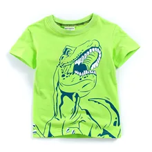 Стиль; футболка с короткими рукавами из чистого хлопка; детская одежда с рисунком; детская одежда в европейском и американском стиле