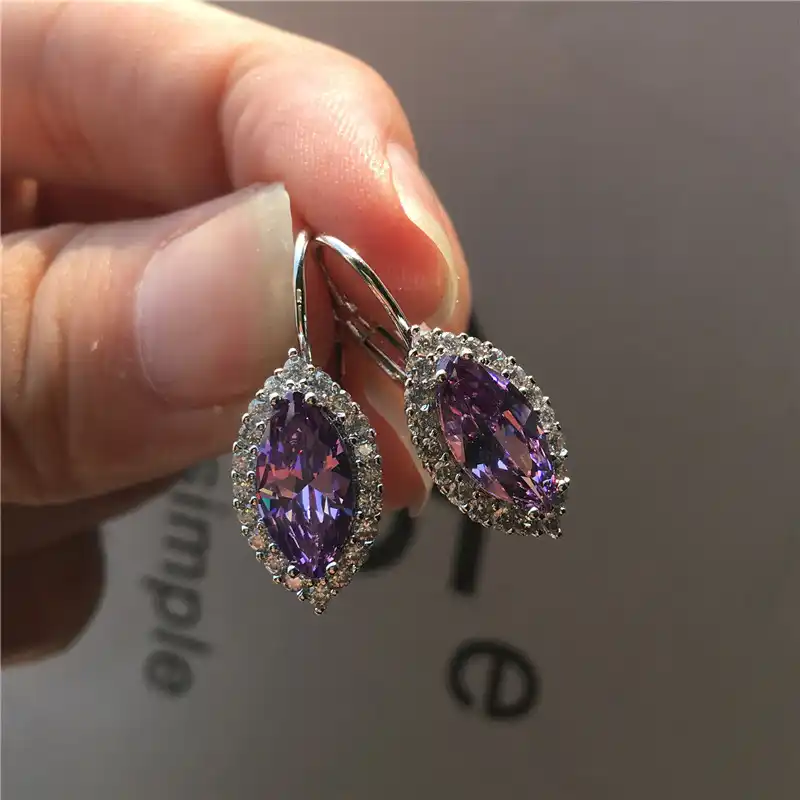 Purple Earring Studs • Petra Slay Design