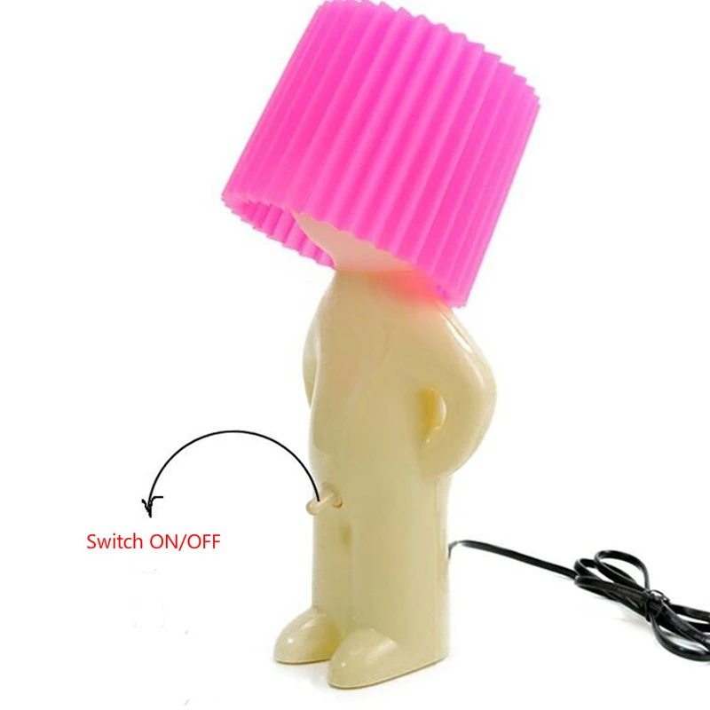 Homhi Dick Lamp Naughty Boy Mr.P Table Night Light Lamp Home Bedroom Decor Gift Novel a Little Shy Man Candy Colors HTL-060 3