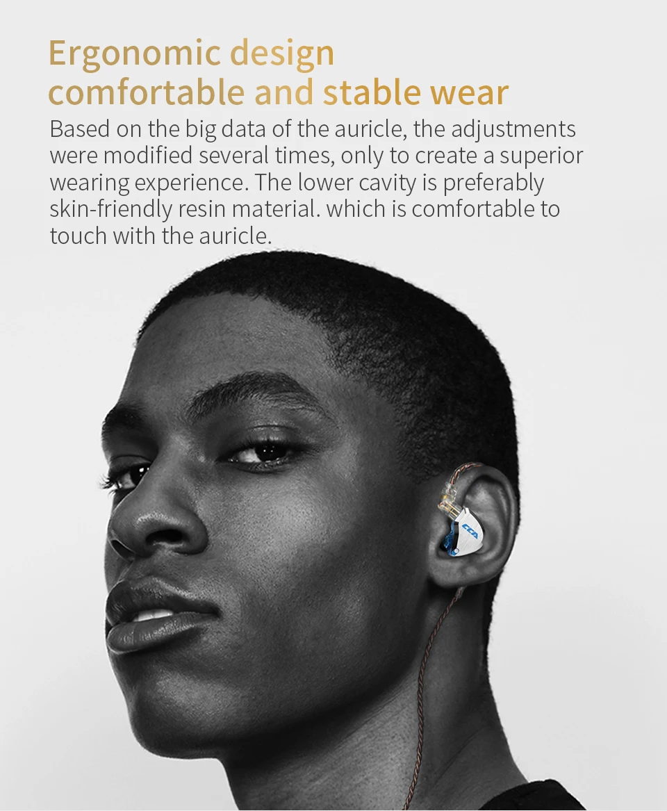 Cca c12 metal headset 5ba+1dd hybrid 12units hifi bass earbuds in ear monitor headphones noise cancelling earphones kz e10
