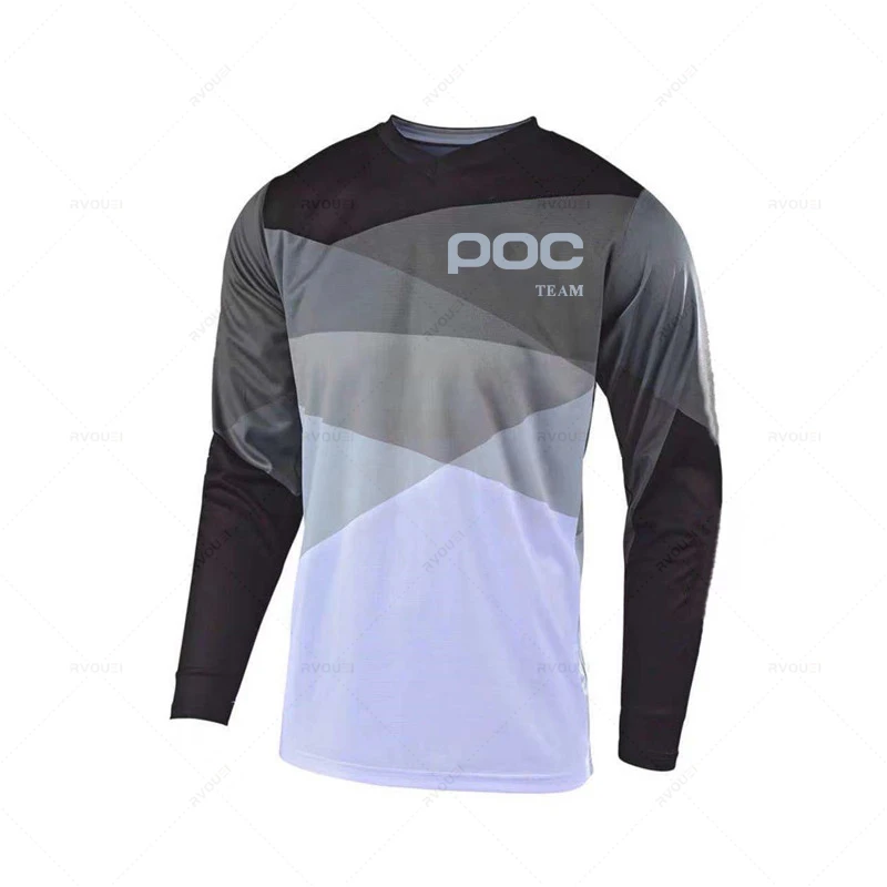 New 2022 Motorcycle Mountain Bike Team Poc Downhill Jersey Enduro MTB Offroad MX Bicycle Locomotive Shirt Cross Country Racing | Спорт и