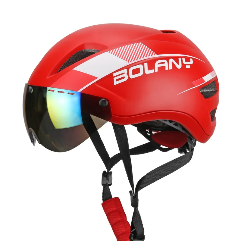 Велосипедный шлем для горной дороги, велосипедный шлем для мужчин и женщин, цельная форма для велоспорта, безопасная Кепка, уличные ультралегкие каски, шлемы - Цвет: Красный