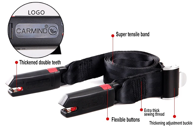isofix connection belt carmind child car seat universal latch lower anchor point fixing