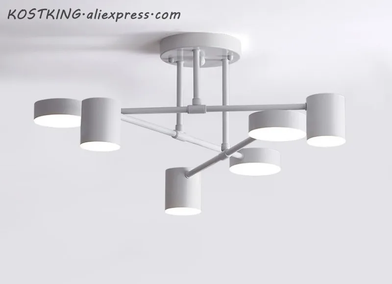 Modern LED Ceiling Light For Living Dining Room Bedroom Lustres Led Chandelier Ceiling Lamp lampara de techo Lighting Fixtures - Цвет корпуса: White