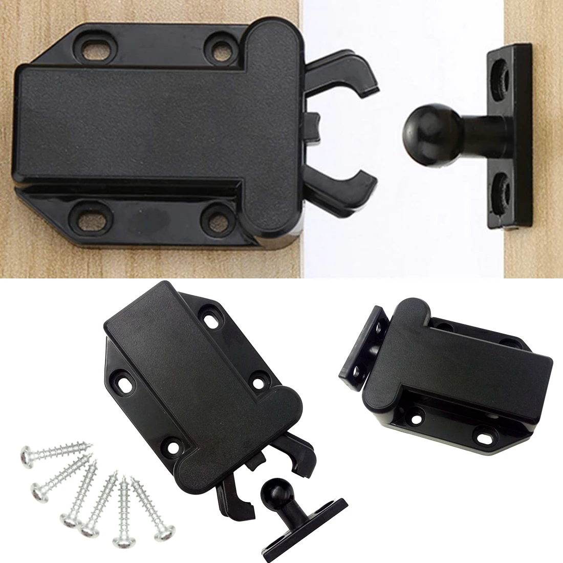 

Cabinet door touch magnetic touch shell board rebound door furniture invisible door suction free handle