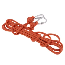6mmx10m Climbing Auxiliary Rope Static Sling Fall Protection Safety Gear Descending Backpacking Roofing