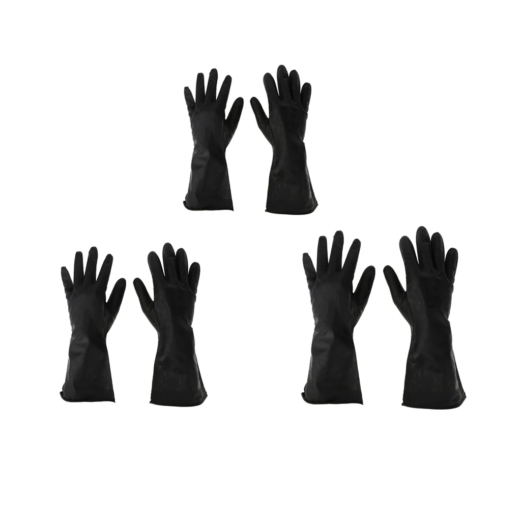 Pair of Reusable Waterproof Household Gloves for Home Kitchen Dish Washing Laundry Cleaning