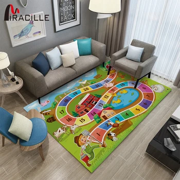 

Miracille Children Game Carpet For Livingroom Large Size Cartoon Kid Play Mat Anti Slip Printing Rug Bedroom Decor