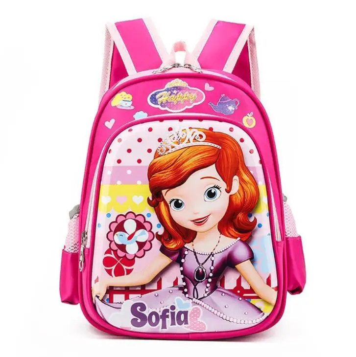 Mochila de princesa Elsa de Disney para niños, Bolsa Escolar de guardería de dibujos animados, bonita